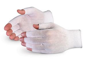 HALF-FINGER SEAMLESS KNIT NYLON GLOVES - Tagged Gloves